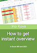 How to get instant overview How to get instant overview
